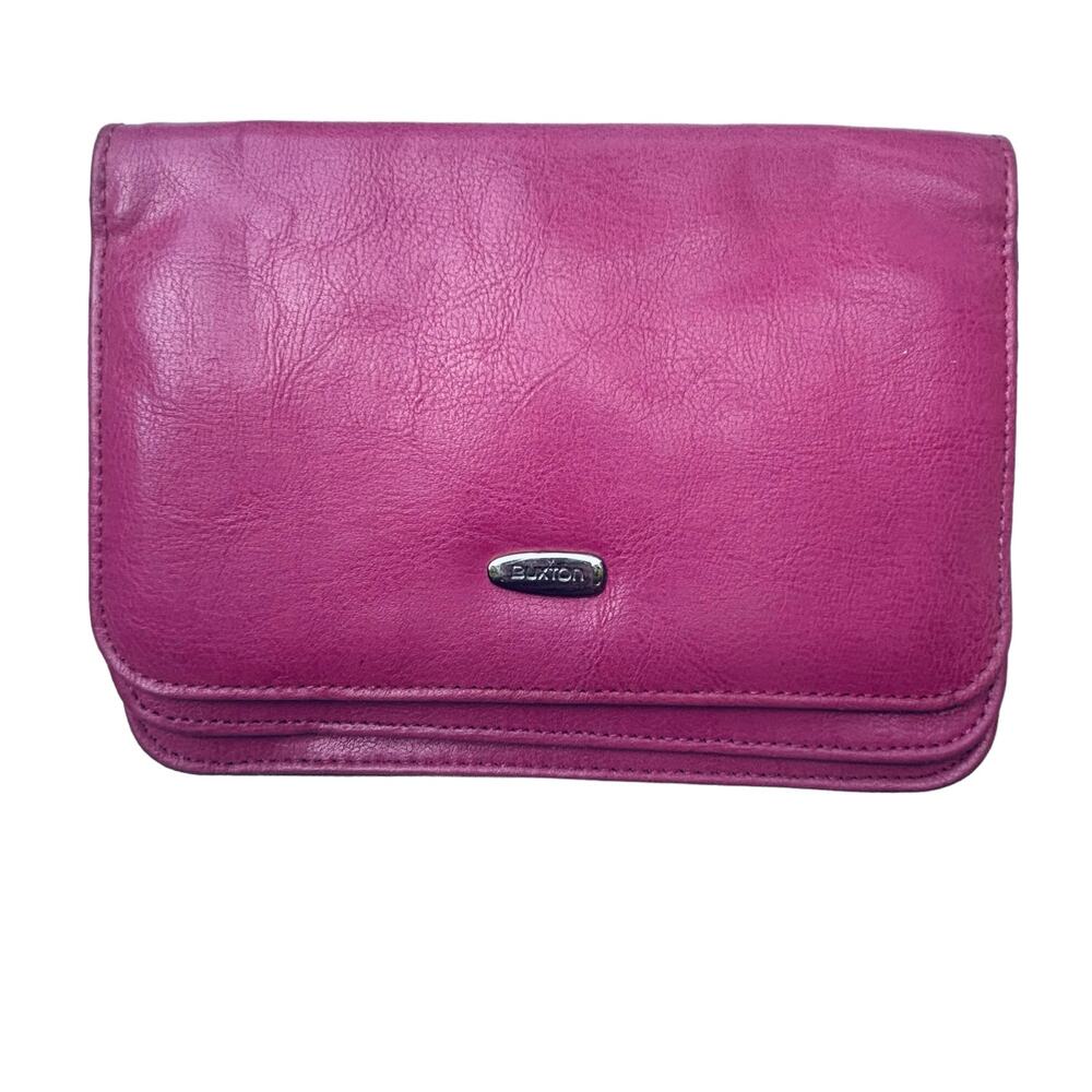 Buxton Pink Double Wallet Lots of Storeage Multiple Card Slots Very Clean